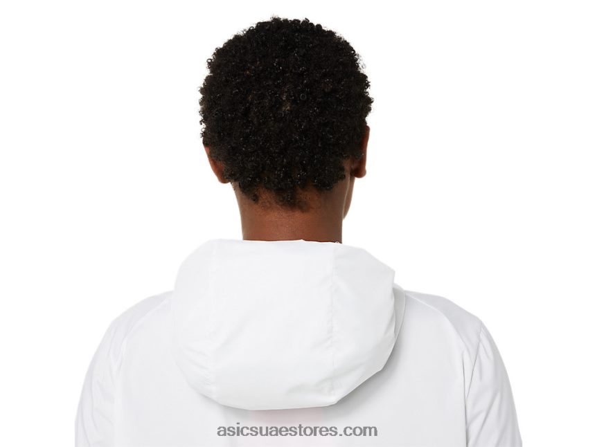 Asics أبيض لامع / أخضر ليموني سترة نسائية خفيفة 2N24DJ3270