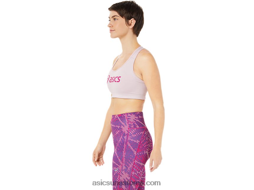Asics بالكاد ارتفع / أحمر ضارب إلى الحمرة حمالة صدر نسائية مبطنة 2N24DJ3315