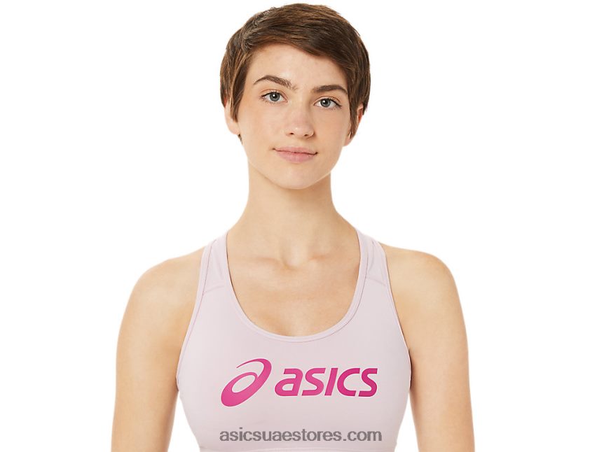 Asics بالكاد ارتفع / أحمر ضارب إلى الحمرة حمالة صدر نسائية مبطنة 2N24DJ3315