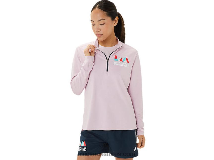 Asics بالكاد ارتفع / الأزرق الفرنسي المرأة الجاهزة نصف الرمز البريدي لام 2N24DJ3316