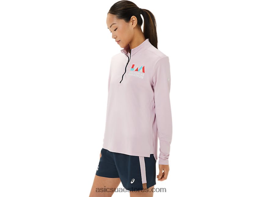 Asics بالكاد ارتفع / الأزرق الفرنسي المرأة الجاهزة نصف الرمز البريدي لام 2N24DJ3316