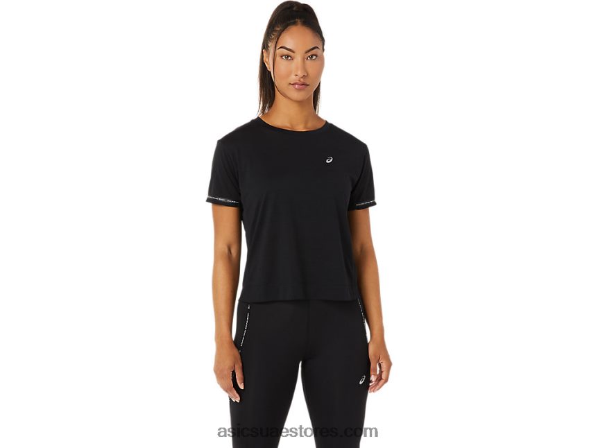 Asics أسود الأداء أعلى محصول سباق النساء 2N24DJ3330