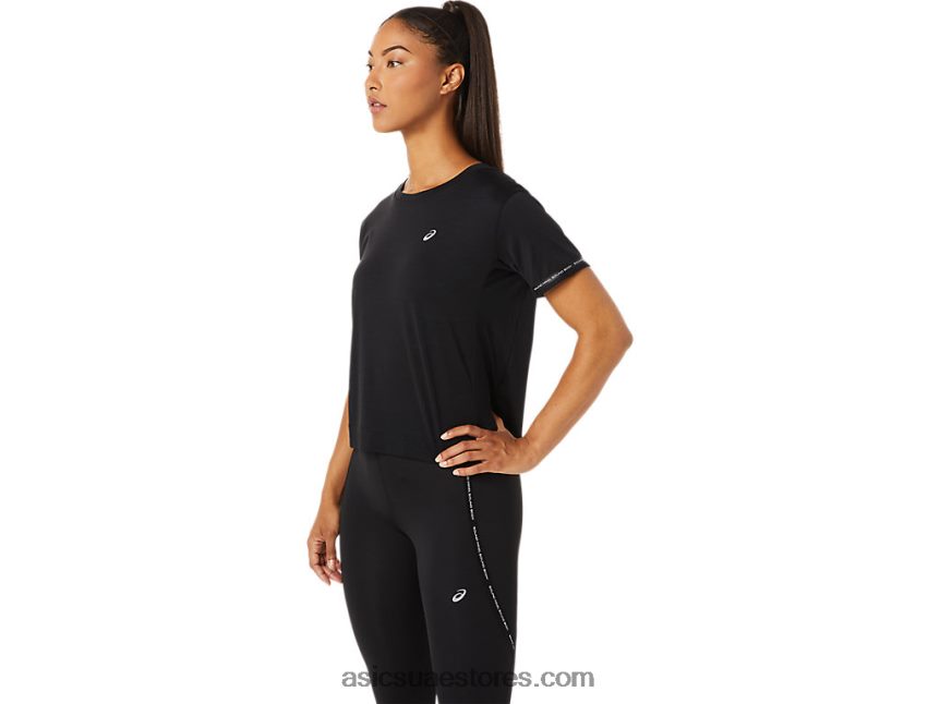 Asics أسود الأداء أعلى محصول سباق النساء 2N24DJ3330