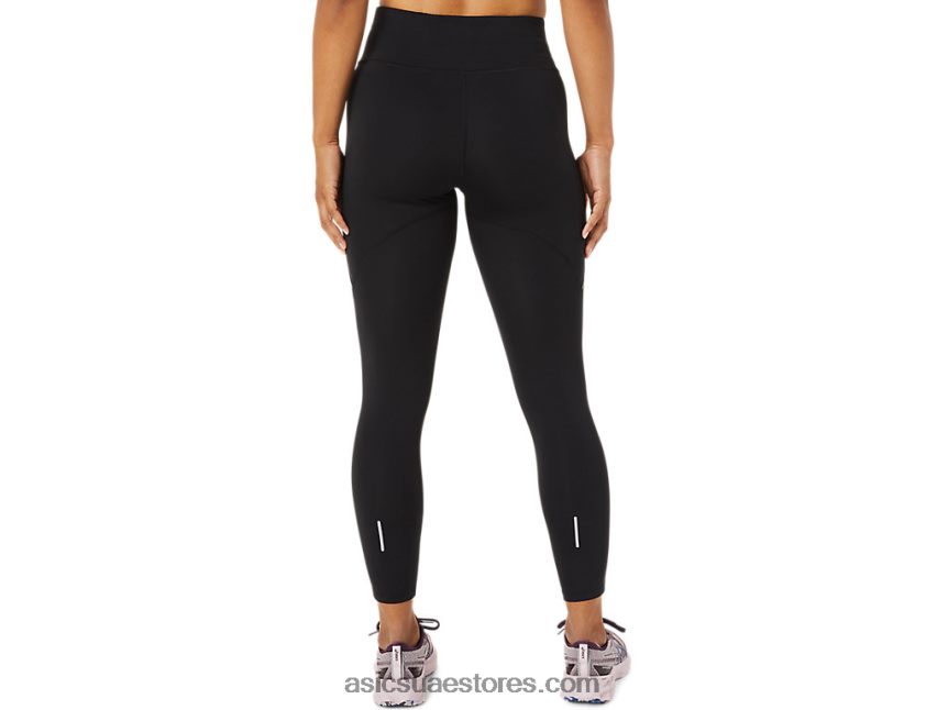 Asics أسود الأداء ارتفاع الخصر سباق المرأة ضيق 2N24DJ3332