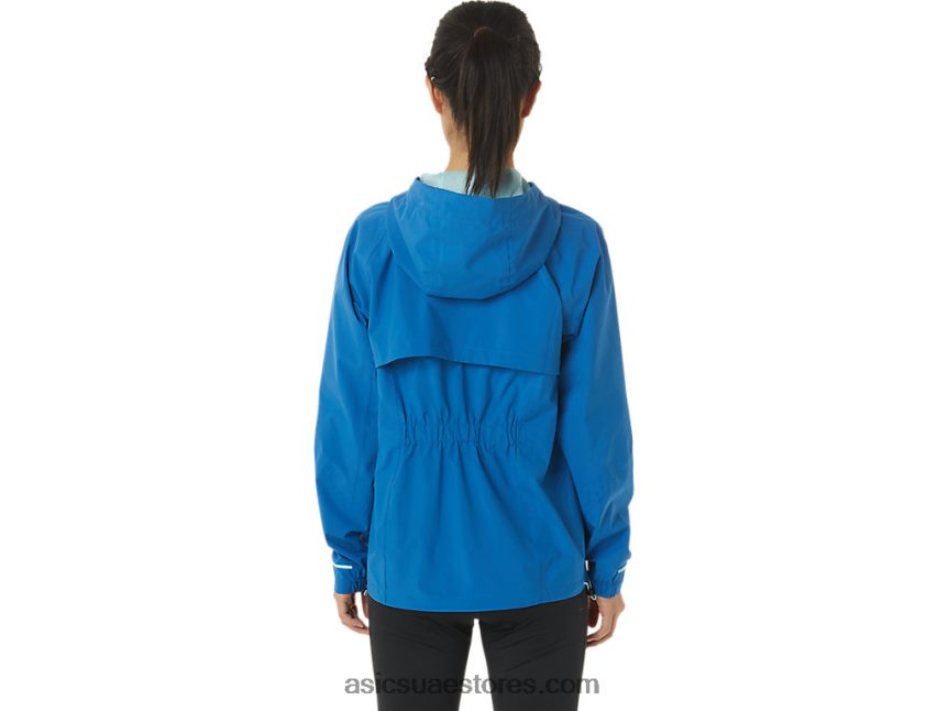 Asics محرك البحيرة / أزرق واضح سترة نسائية مضادة للماء 2N24DJ3341
