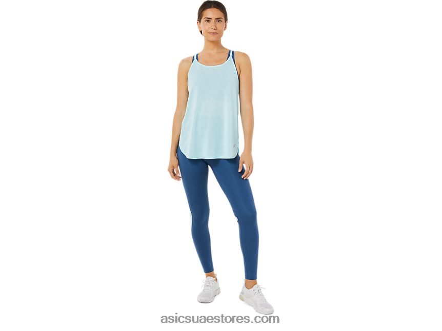 Asics أزرق واضح بلا أكمام فتحة نسائية 2N24DJ3364