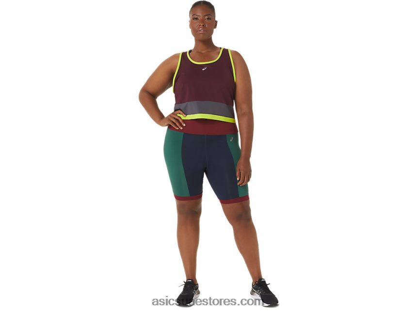 Asics كستنائي / رمادي ستيل المرأة الدبابة القوية الجديدة المعاد توجيهها 2N24DJ3367