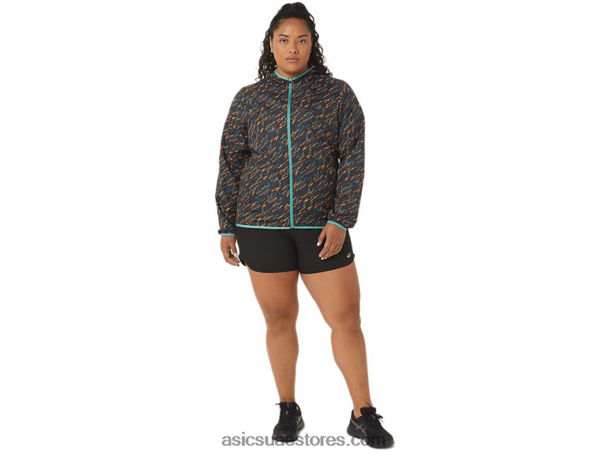 Asics الظل الليلي / طباعة المريمية سترة نسائية للتعبئة 2N24DJ3399