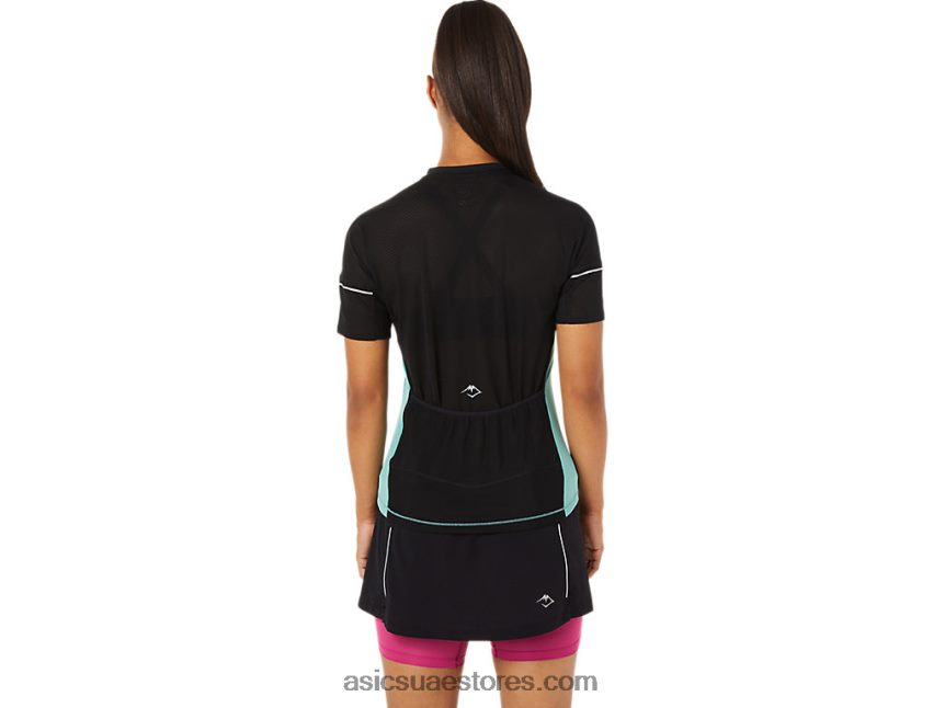 Asics حكيم / أداء أسود أعلى فوجيتريل المرأة 2N24DJ3401