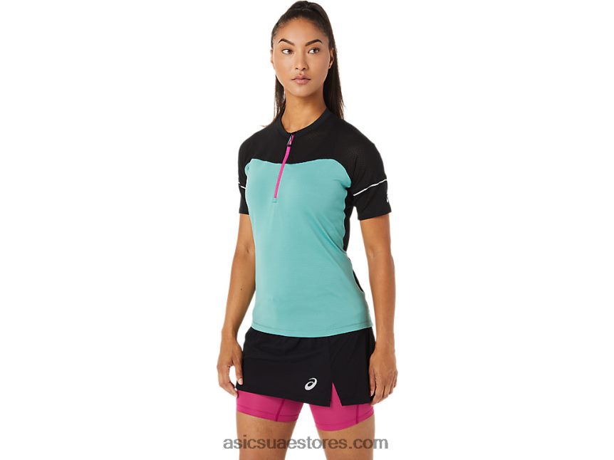Asics حكيم / أداء أسود أعلى فوجيتريل المرأة 2N24DJ3401