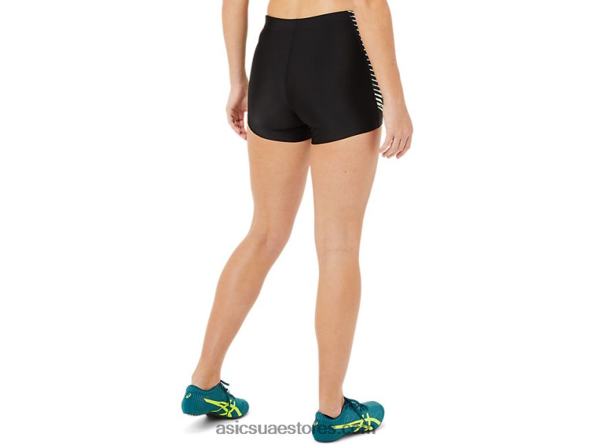 Asics أسود الأداء بانت الساخنة المسار المرأة 2N24DJ3402