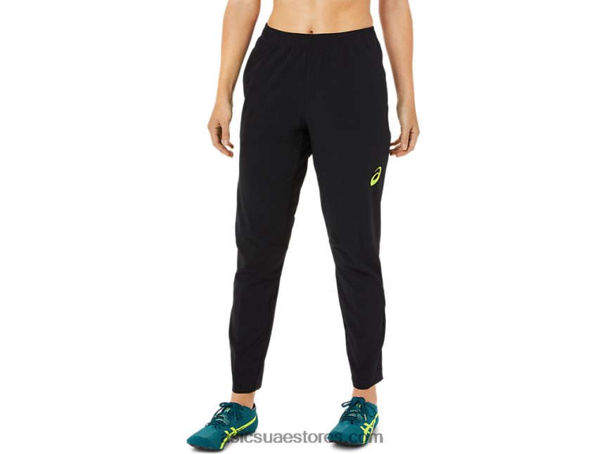 Asics أسود الأداء بانت المنسوجة تمتد المرأة 2N24DJ3404