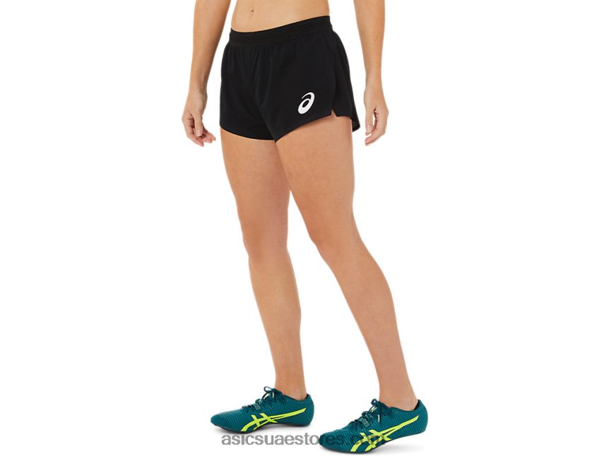 Asics أسود الأداء المرأة قصيرة متماسكة خفيفة 2N24DJ3407