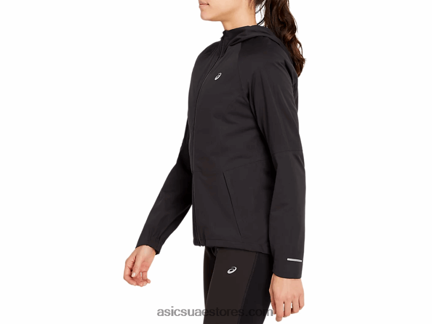 Asics أسود الأداء سترة تسريع الشتاء النسائية 2N24DJ3419