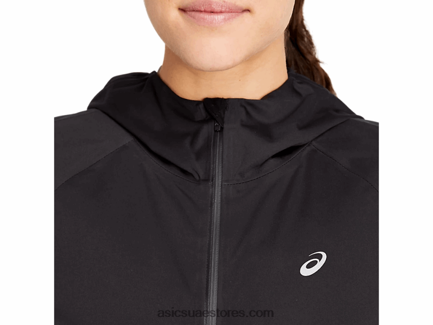 Asics أسود الأداء سترة تسريع الشتاء النسائية 2N24DJ3419
