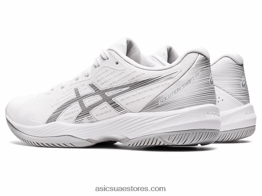Asics أبيض / فضي نقي حل سريع وما يليها 2N24DJ3432