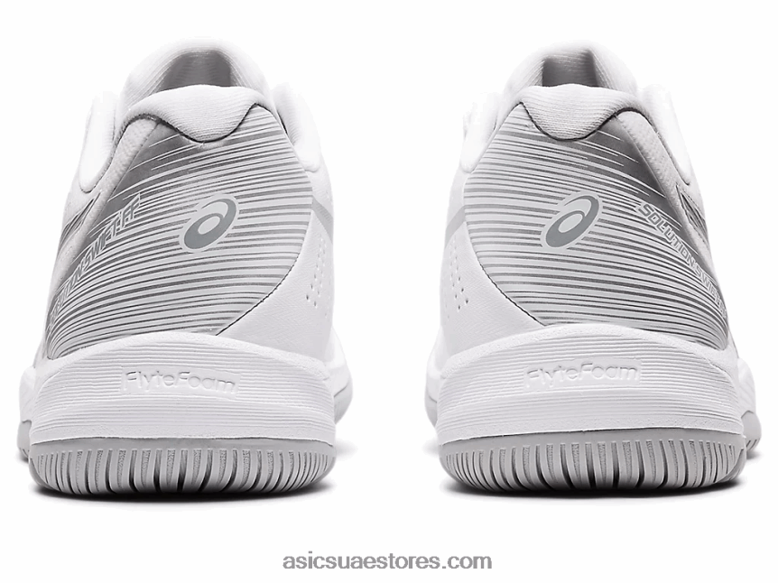 Asics أبيض / فضي نقي حل سريع وما يليها 2N24DJ3432