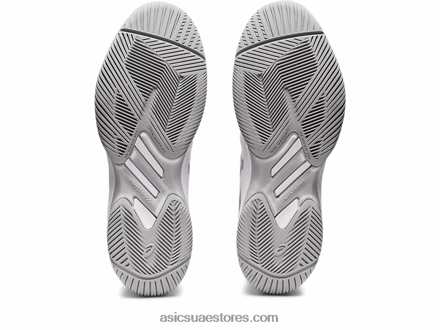 Asics أبيض / فضي نقي حل سريع وما يليها 2N24DJ3432