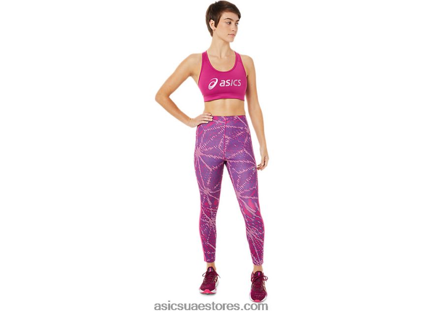 Asics الفوشيه الأحمر حمالة صدر نسائية بشعار ساكورا 2N24DJ3459