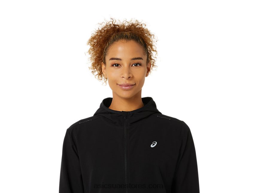 Asics أسود الأداء سترة نسائية جاهزة 2N24DJ3492