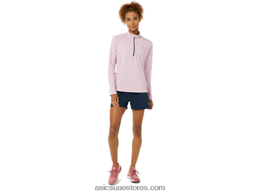 Asics بالكاد ارتفع / الأزرق الفرنسي نصف مضغوط جاهز للسيدات 2N24DJ3496