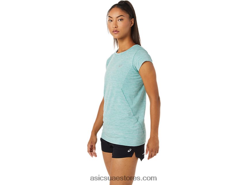 Asics حكيم سباق المرأة سلس أعلى كم قصير 2N24DJ3499