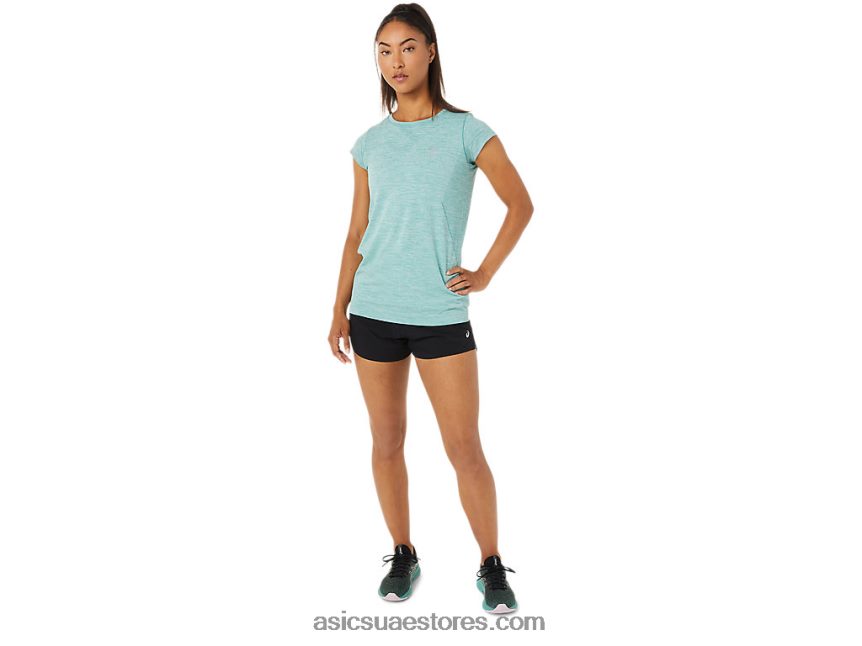Asics حكيم سباق المرأة سلس أعلى كم قصير 2N24DJ3499