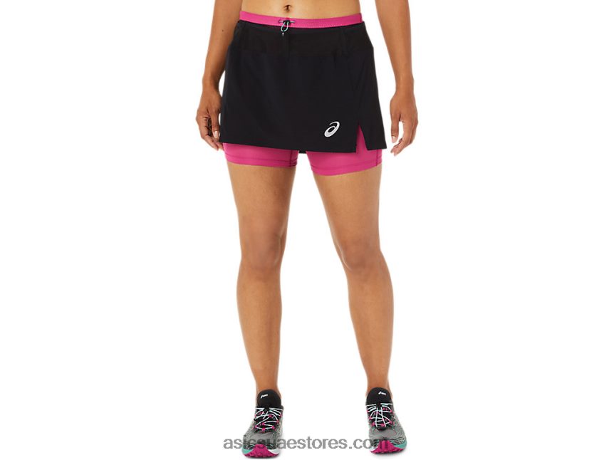 Asics أداء أسود / فوشيا أحمر سكور فوجيتريل للسيدات 2N24DJ3507