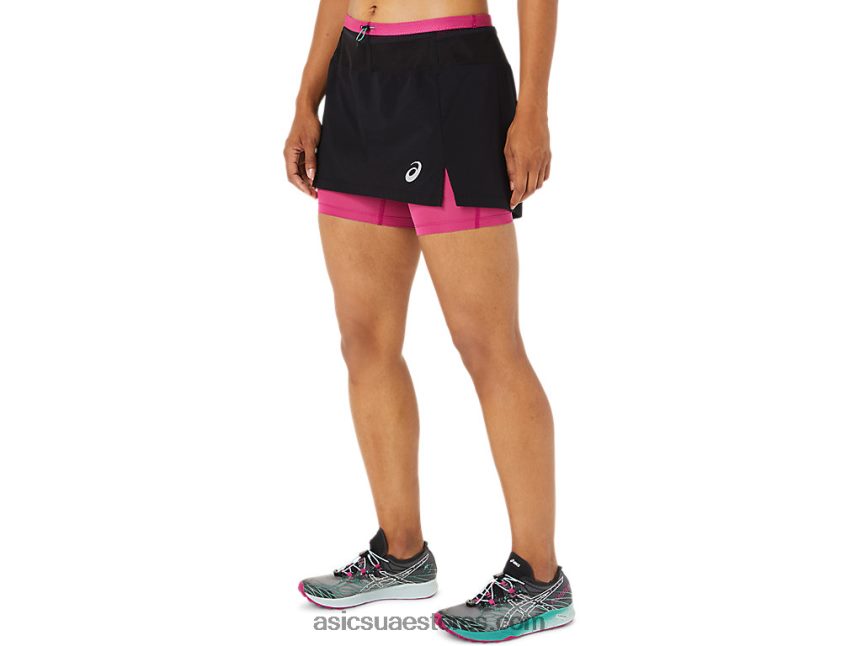 Asics أداء أسود / فوشيا أحمر سكور فوجيتريل للسيدات 2N24DJ3507