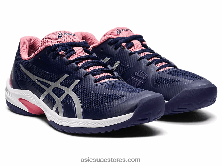 Asics طاووس / فضة نقية سرعة المحكمة وما يليها 2N24DJ3511