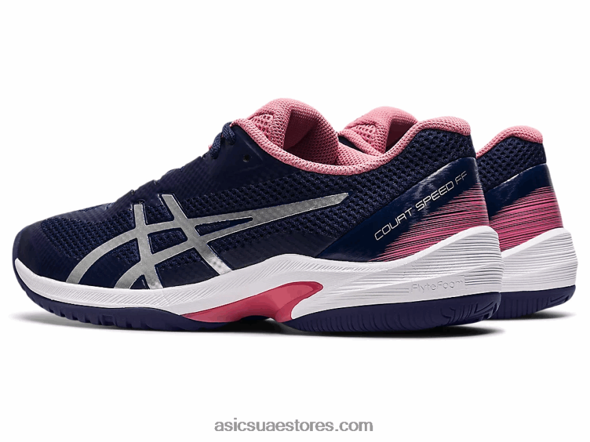 Asics طاووس / فضة نقية سرعة المحكمة وما يليها 2N24DJ3511