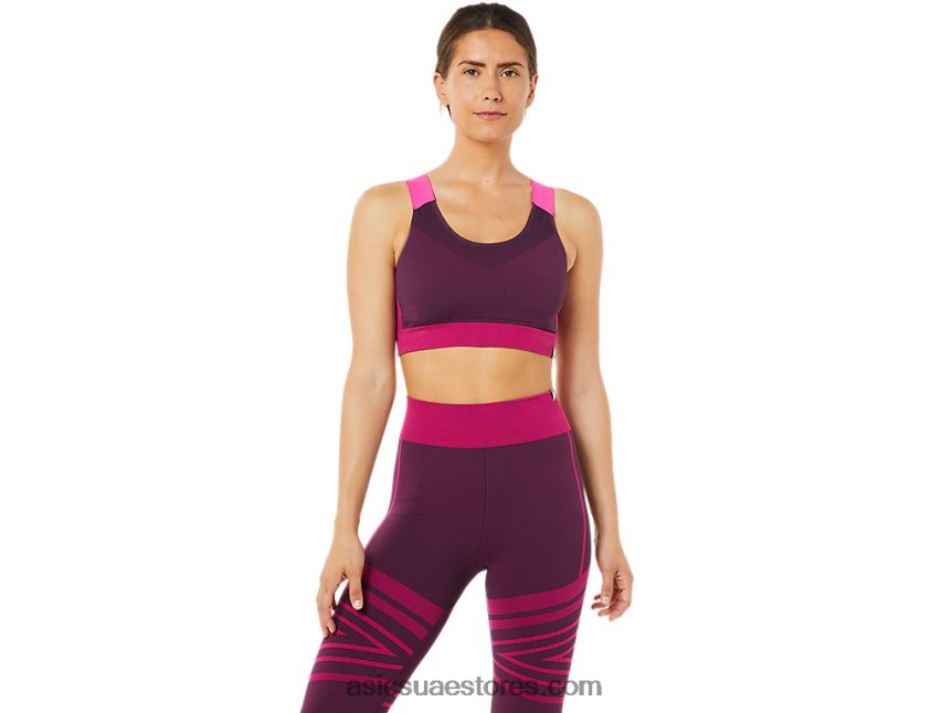 Asics البرقوق العميق حمالة صدر نسائية غير ملحومة 2N24DJ3512