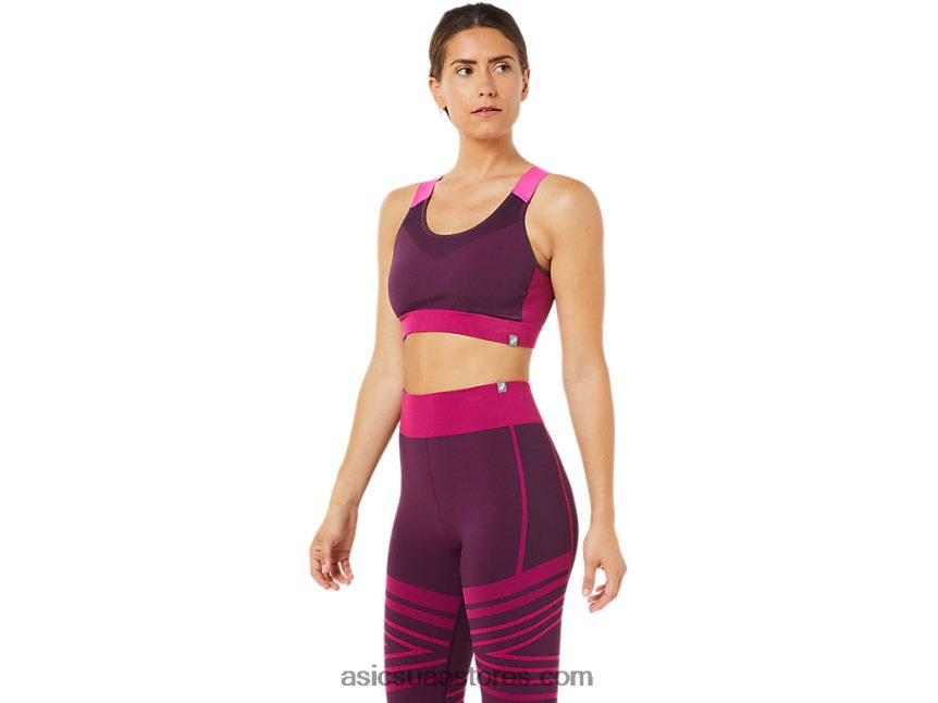 Asics البرقوق العميق حمالة صدر نسائية غير ملحومة 2N24DJ3512