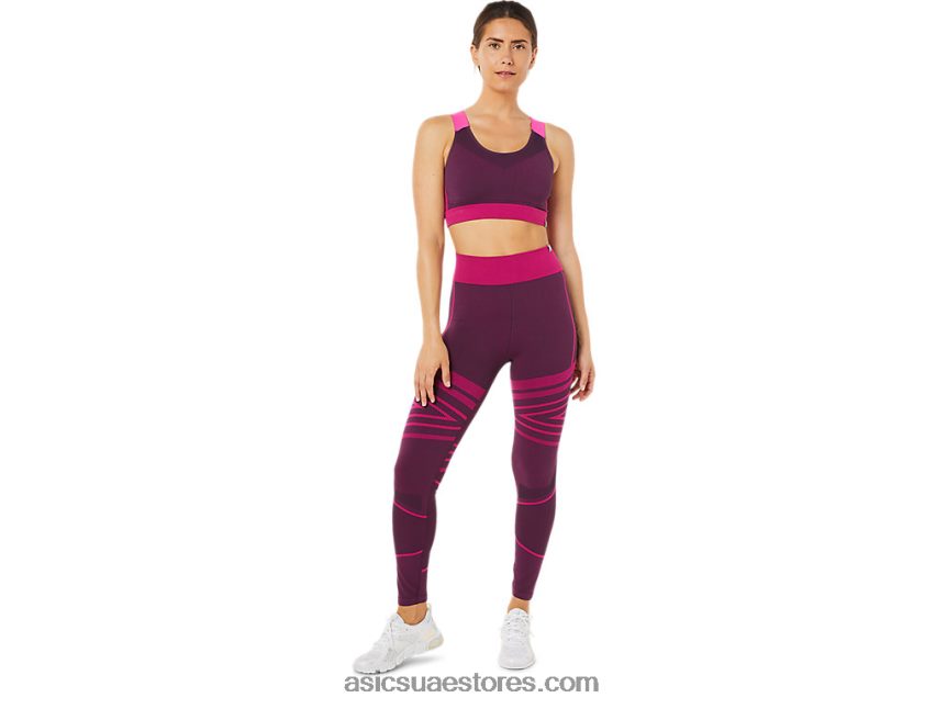 Asics البرقوق العميق حمالة صدر نسائية غير ملحومة 2N24DJ3512