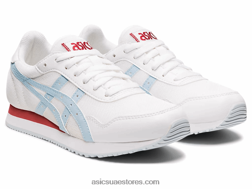 Asics أبيض / السماء عداء النمر 2N24DJ3522