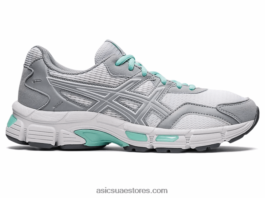 Asics أبيض / رمادي بيدمونت جل هرول ماك 2N24DJ3525