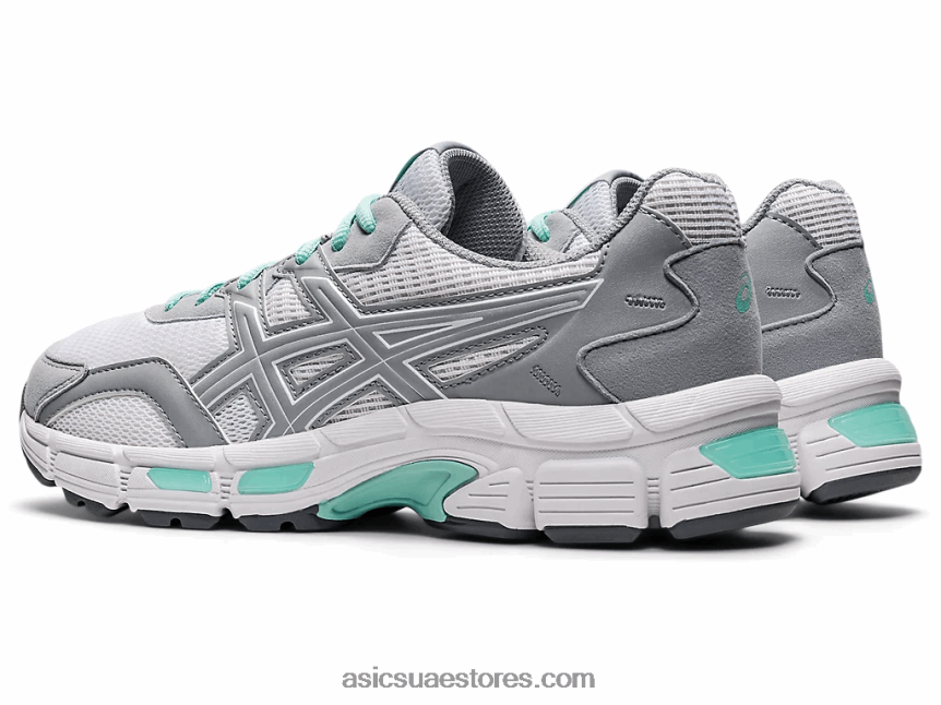 Asics أبيض / رمادي بيدمونت جل هرول ماك 2N24DJ3525