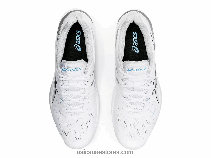 Asics أبيض / فضي نقي سماء النخبة وما يليها 2N24DJ3531