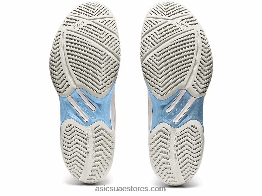 Asics أبيض / فضي نقي سماء النخبة وما يليها 2N24DJ3531