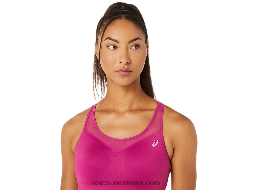 Asics الفوشيه الأحمر المرأة تسريع حمالة الصدر 2N24DJ3563