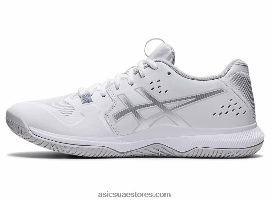 Asics أبيض / فضي نقي تكتيك هلام 2N24DJ3567