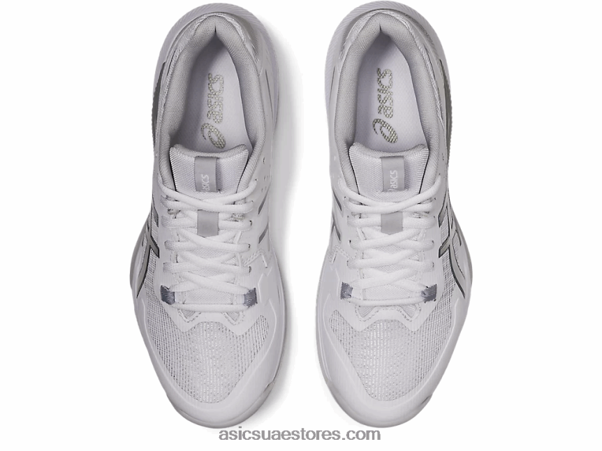 Asics أبيض / فضي نقي تكتيك هلام 2N24DJ3567