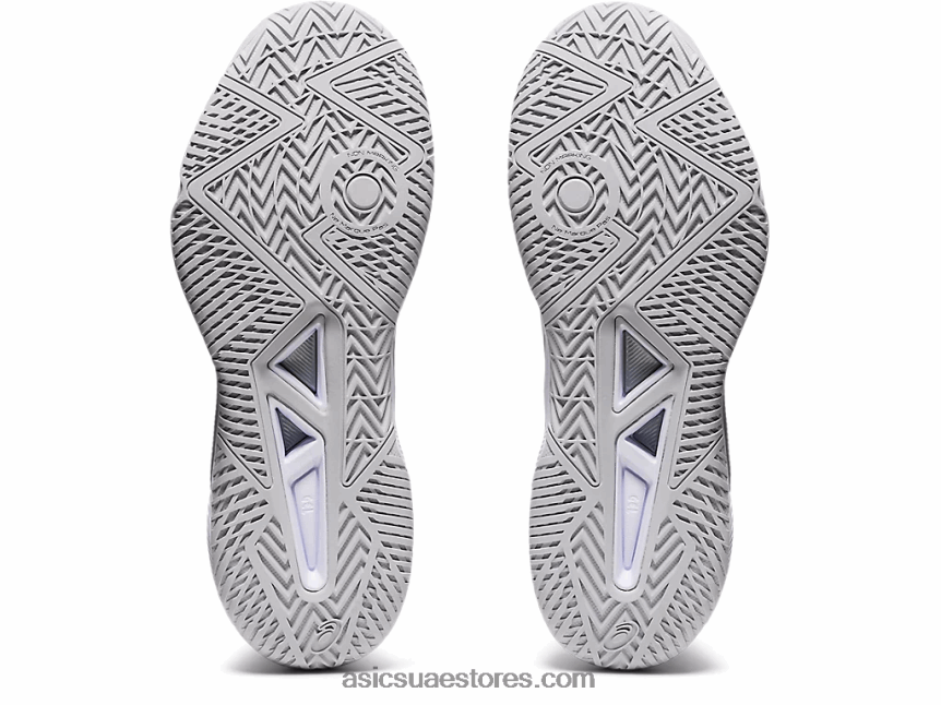 Asics أبيض / فضي نقي تكتيك هلام 2N24DJ3567