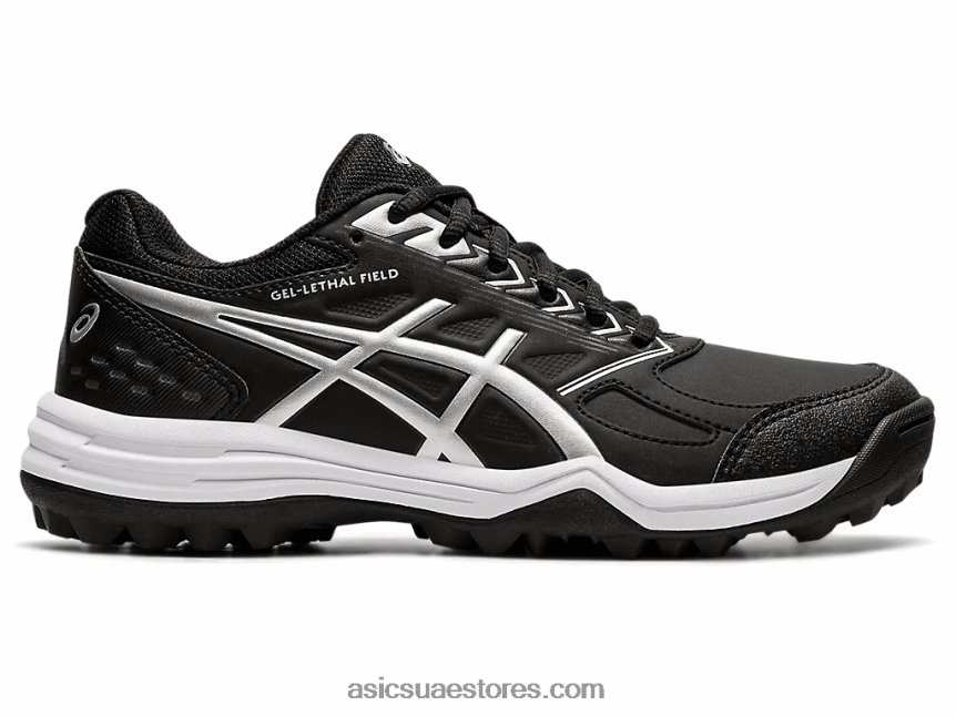 Asics أسود / فضي نقي مجال الهلام القاتل 2N24DJ3578
