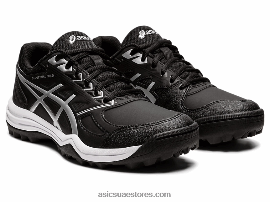 Asics أسود / فضي نقي مجال الهلام القاتل 2N24DJ3578