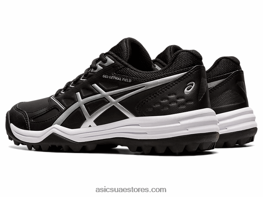 Asics أسود / فضي نقي مجال الهلام القاتل 2N24DJ3578