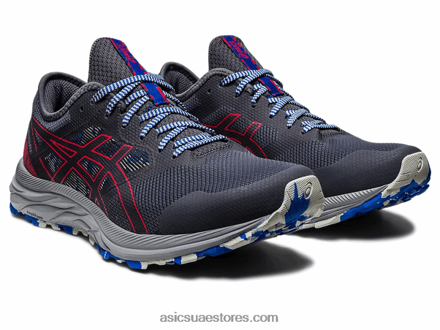 Asics ناقل رمادي / أحمر كهربائي درب جل مثير 2N24DJ357