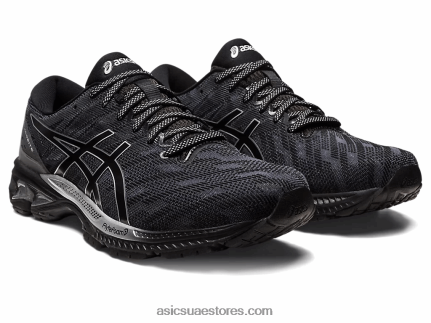 Asics أسود / فضي نقي هلام الجاديت 2N24DJ358