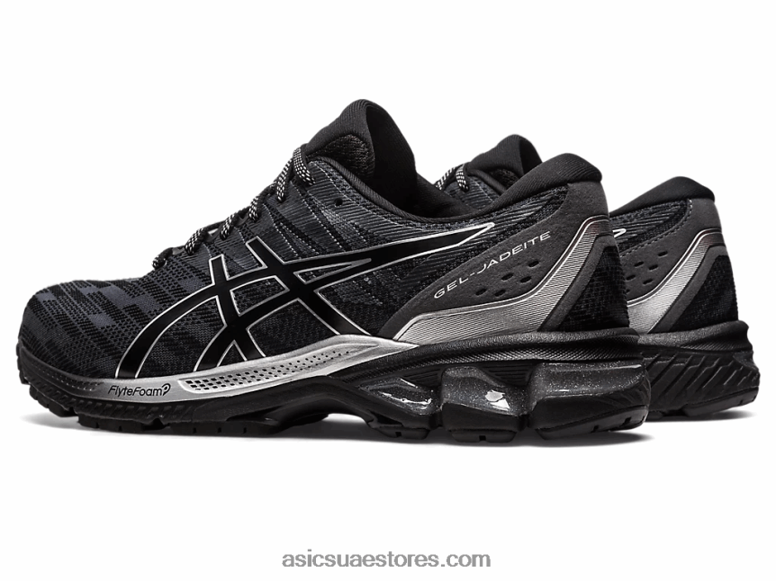 Asics أسود / فضي نقي هلام الجاديت 2N24DJ358