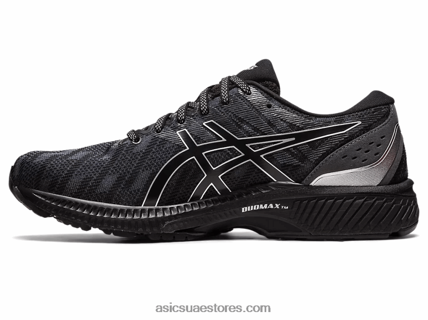 Asics أسود / فضي نقي هلام الجاديت 2N24DJ358